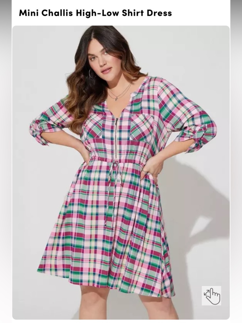 Torrid Plaid Shirt Dress
